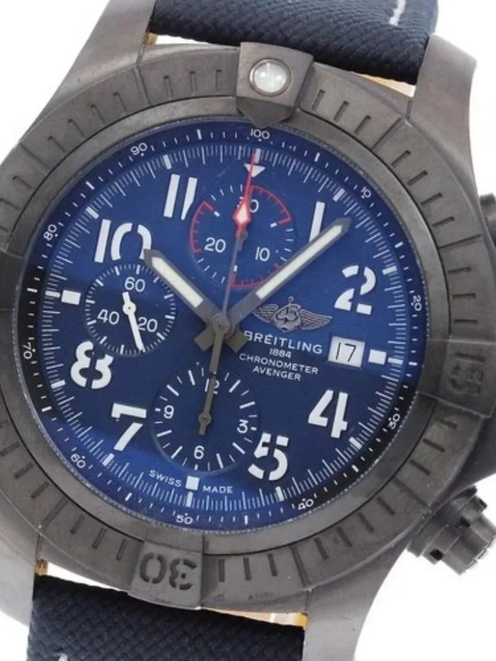 BREITLING Super Avenger 48 Night Mission V13375 Navy Dial Automatic Men's_966396